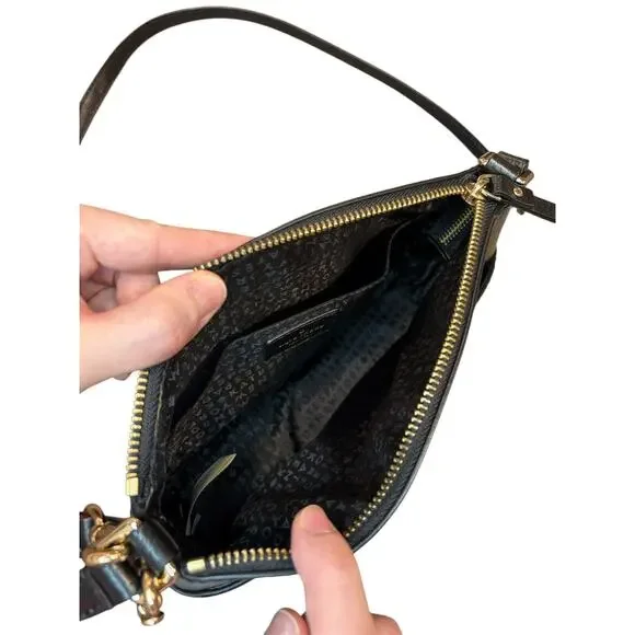 Kate Spade Millie Grove Street Crossbody Black Pebbled Leather Purse - Picture 6 of 11